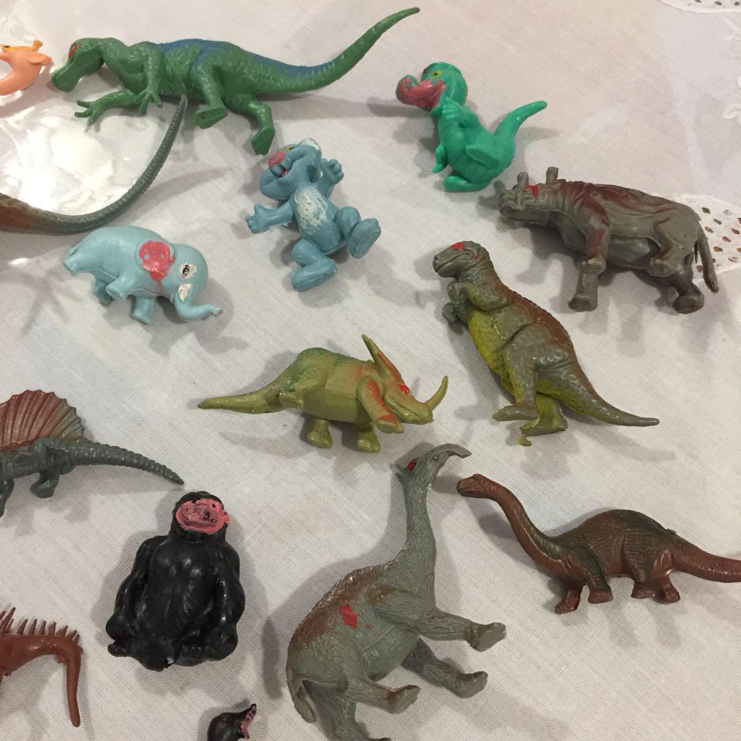Dinosaurs Animals Plastic Vintage 80s Jurassic World Trex Rex Dino