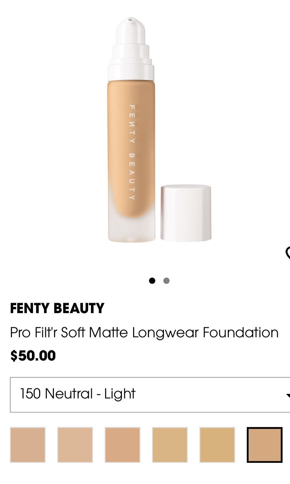 Fenty beauty discount foundation 150