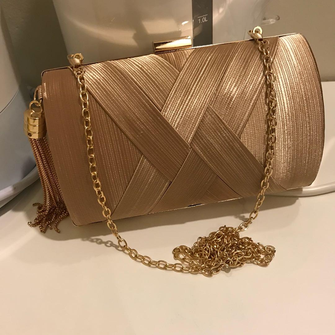 gold sling bag