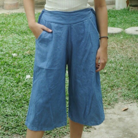 denim square pants style