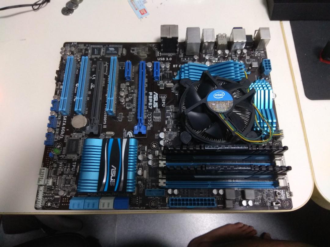 I5 2500k Asus P8p67 Motherboard Electronics Computer Parts Accessories On Carousell