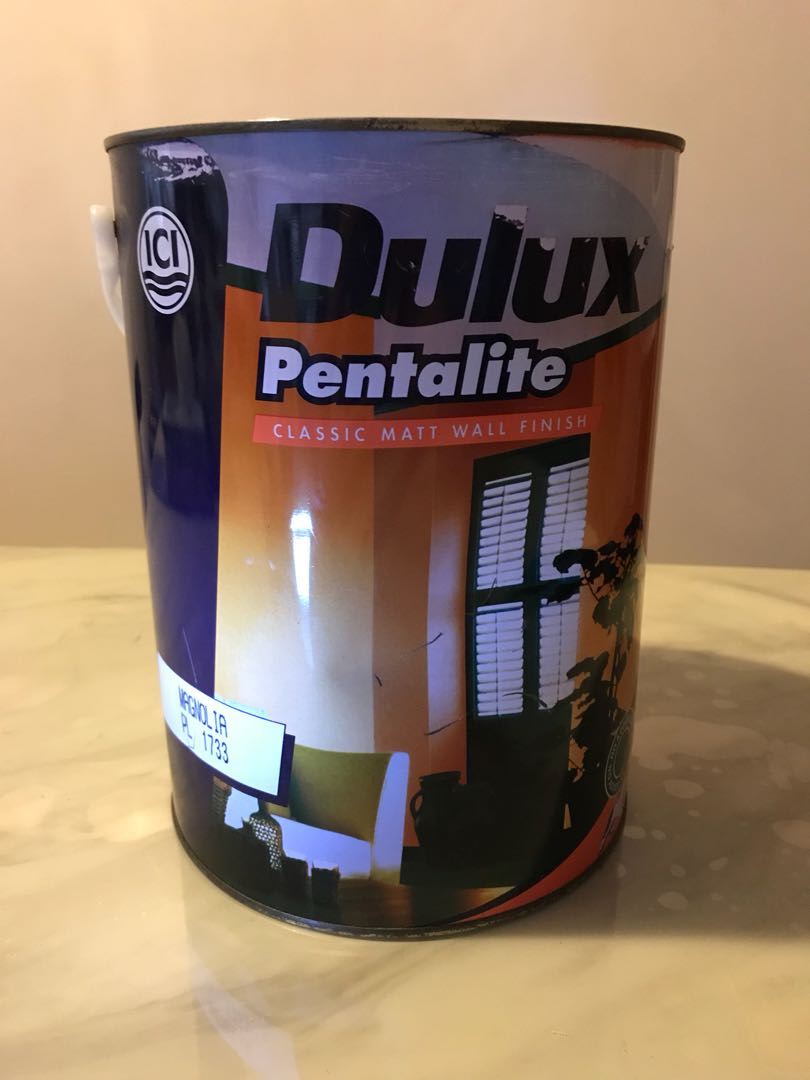 ICI Dulux Pentalite Paint (MAGNOLIA), Everything Else on Carousell