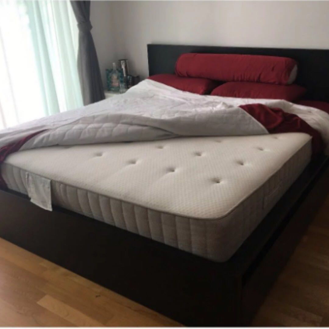 ikea malm bed frame furniture home living furniture bed frames mattresses on carousell