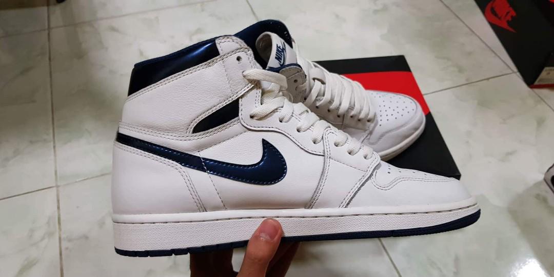 metallic blue jordan 1