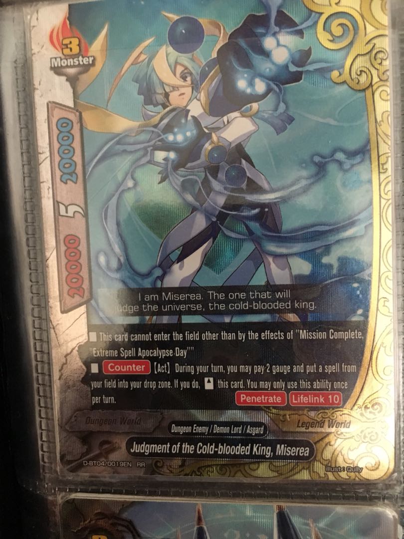 Rr Judgment Of The Cold Blooded King Miserea Buddyfight 1x D Bt04 0019en Other Ccg Items Toys Hobbies Carlassweets Com - bloodeds pokemon trainer card decal roblox