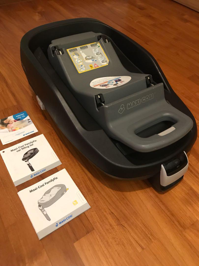 maxi cosi familyfix car fitting list