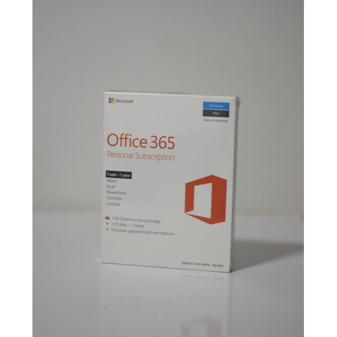 Microsoft Office 365 Personal Subscription (1 User, 1 Year), Computers ...