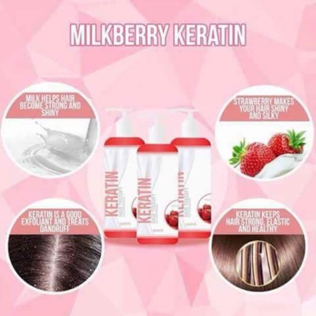 Milkberry keratin hair therapy and straightening cheap