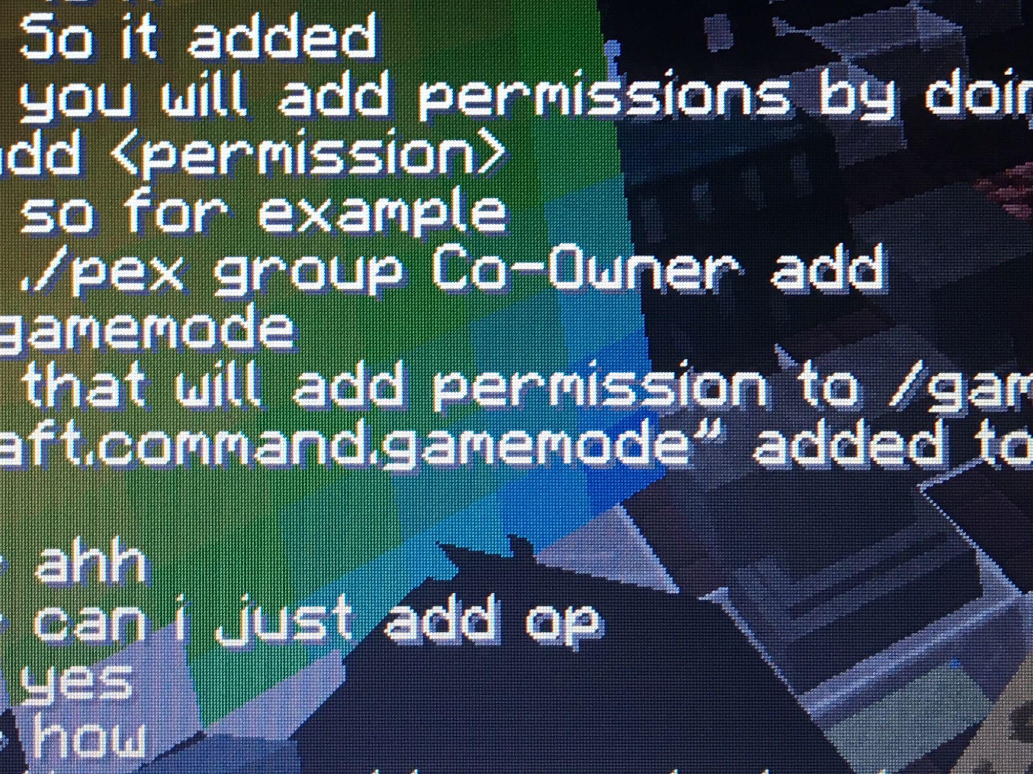 Minecraft Basic Pex private Lesson (Category: Game Gift Cards & Accounts) located in Singapore. Submitted by gyasca (Listing ID 175227053, Image 1). Description: Pay me at PayPal and go to my server(dm for more) and ill teach u there step by step.