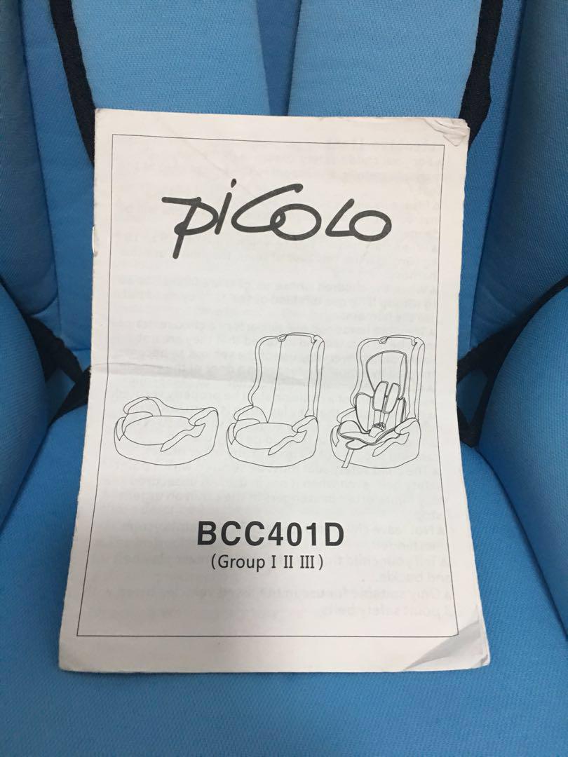 Picolo car shop seat manual