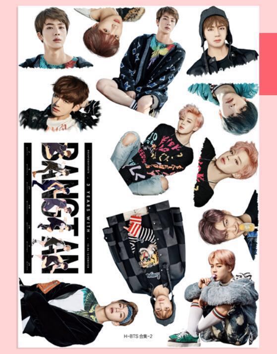 PO BTS spring day waterproof tumblr stickers set B ...