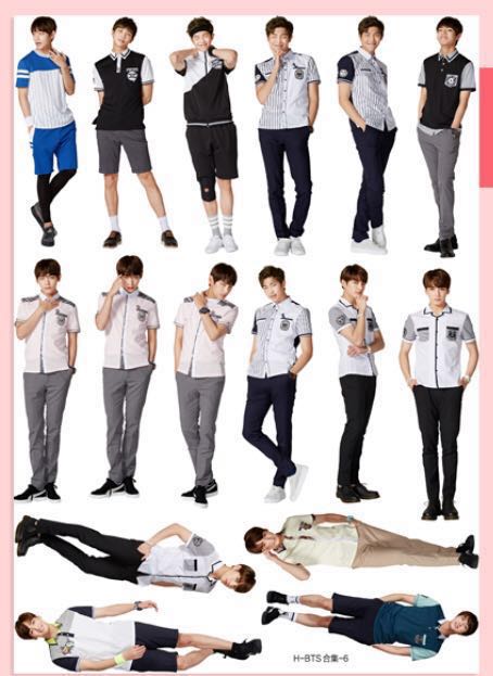 PO BTS waterproof tumblr stickers set F, Bulletin Board ...