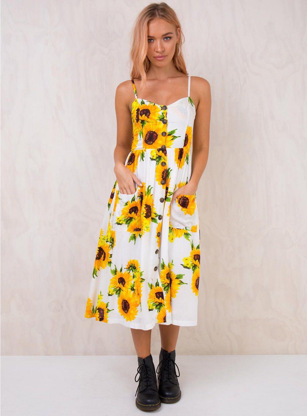 Princess polly sunflower dress Clearance