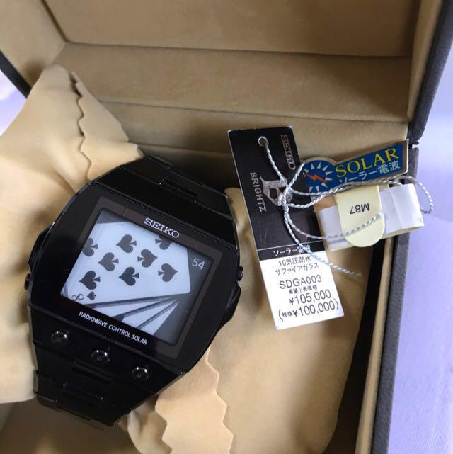 Seiko Brightz Active Matrix EPD Radiowave Control Solar SDGA003 Almost New,  Luxury, Watches on Carousell