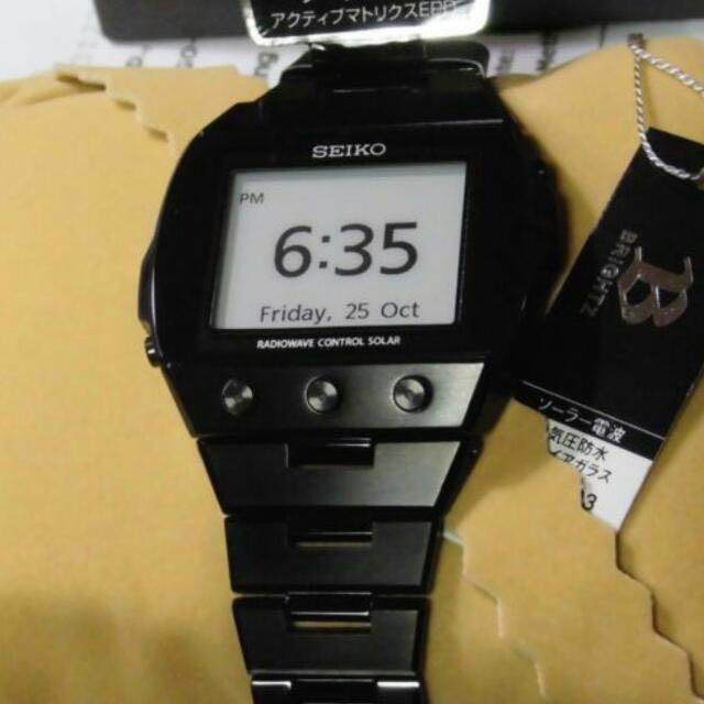 Seiko Brightz Active Matrix EPD Radiowave Control Solar SDGA003 Almost New,  Luxury, Watches on Carousell