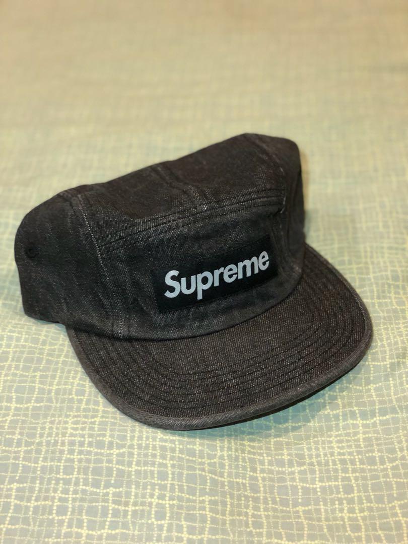supreme black camp hat
