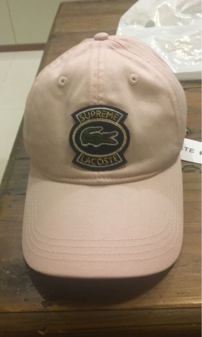 lacoste cap pink