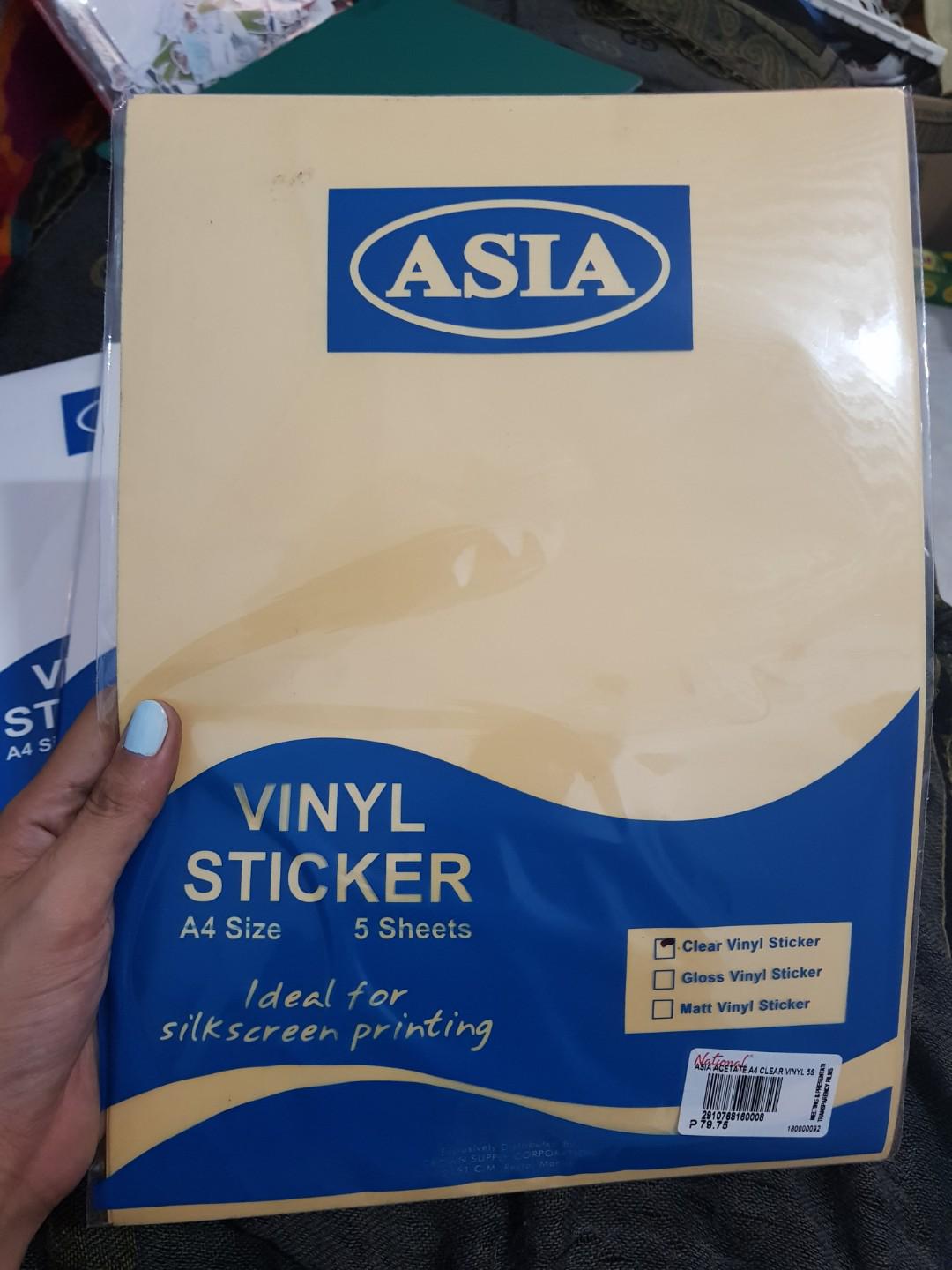 Asia Vinyl Sticker Paper