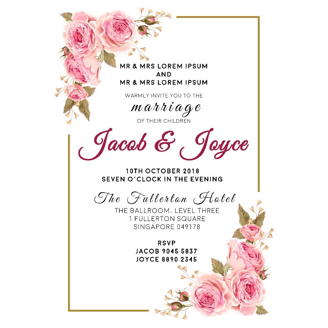 Wedding Invitation Digital Design 8