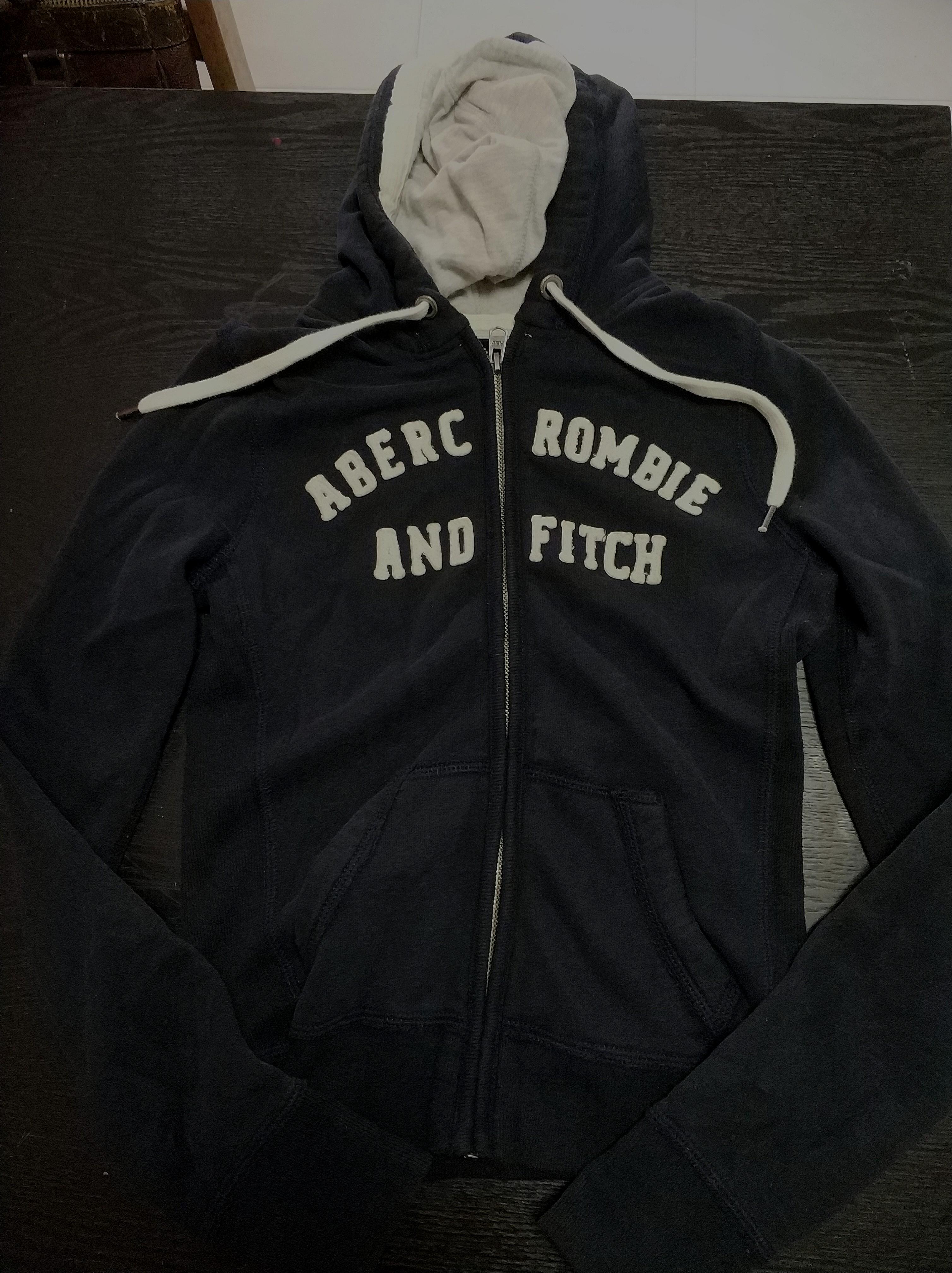 abercrombie and fitch blue hoodie