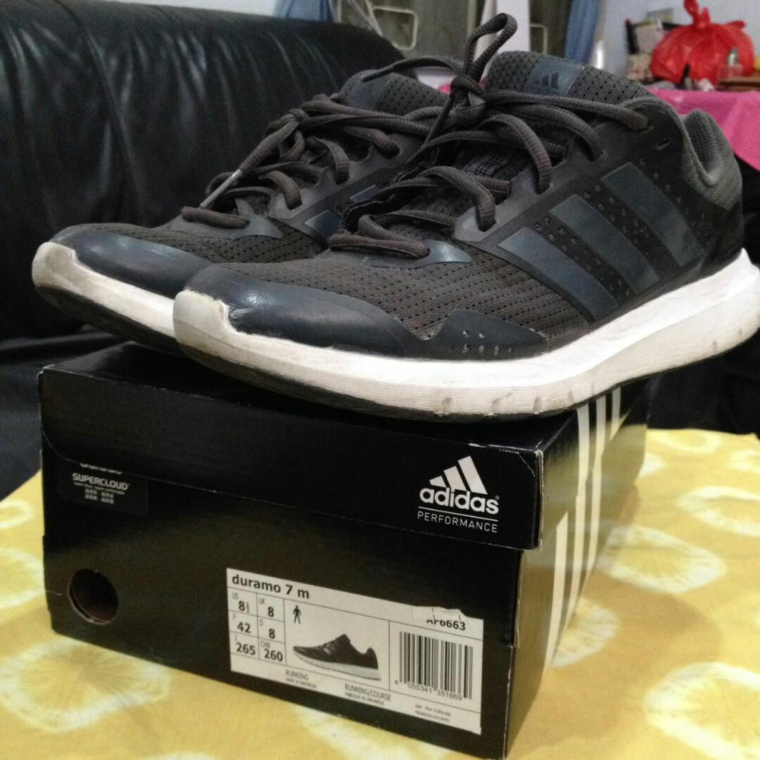 Adidas Running shoes duramo 7m Fesyen Pria Sepatu di Carousell