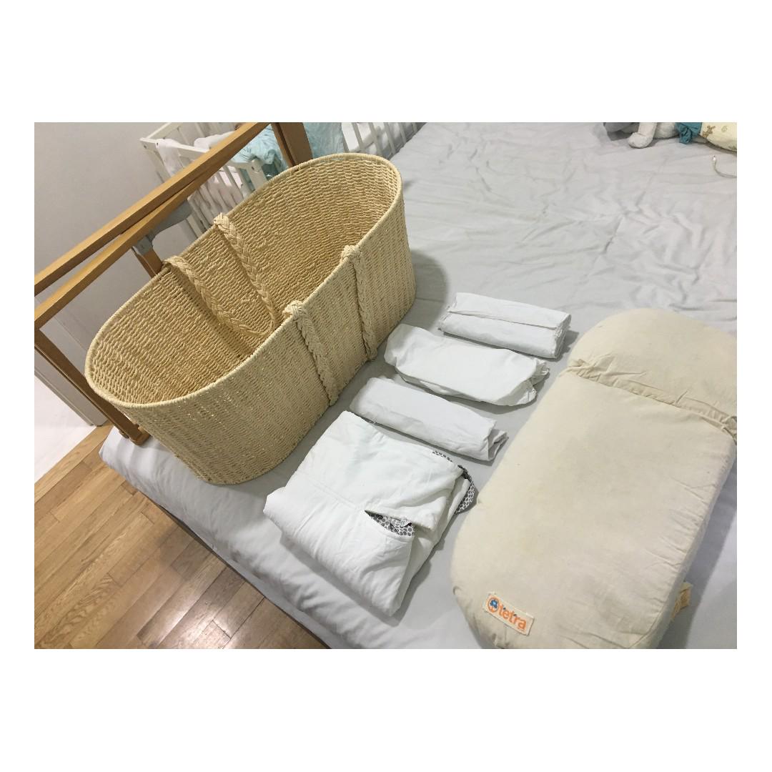 Tea tree moses basket mattress top