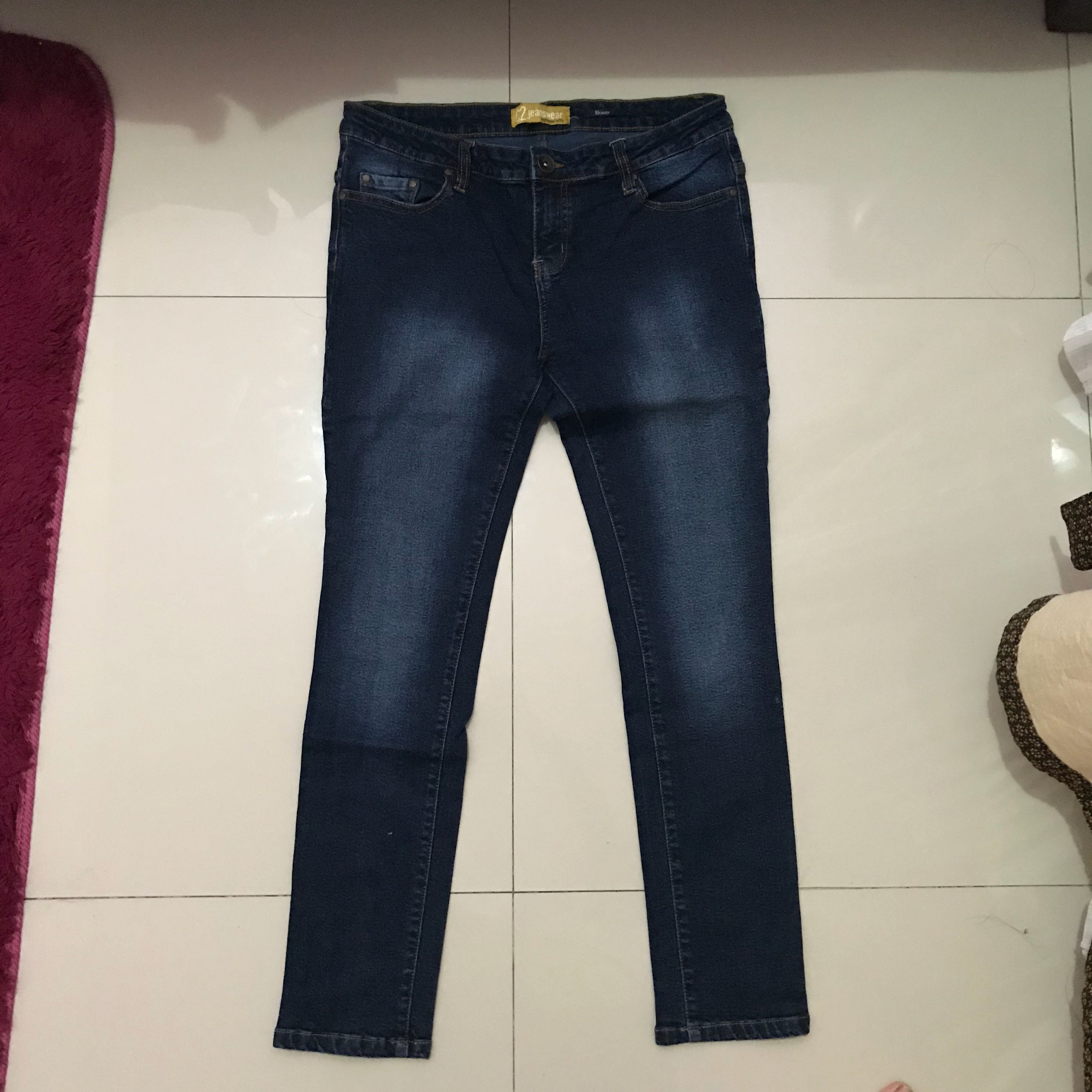 C2 Skinny Jeans Original Preloved Fesyen Wanita Pakaian Wanita di photo photo