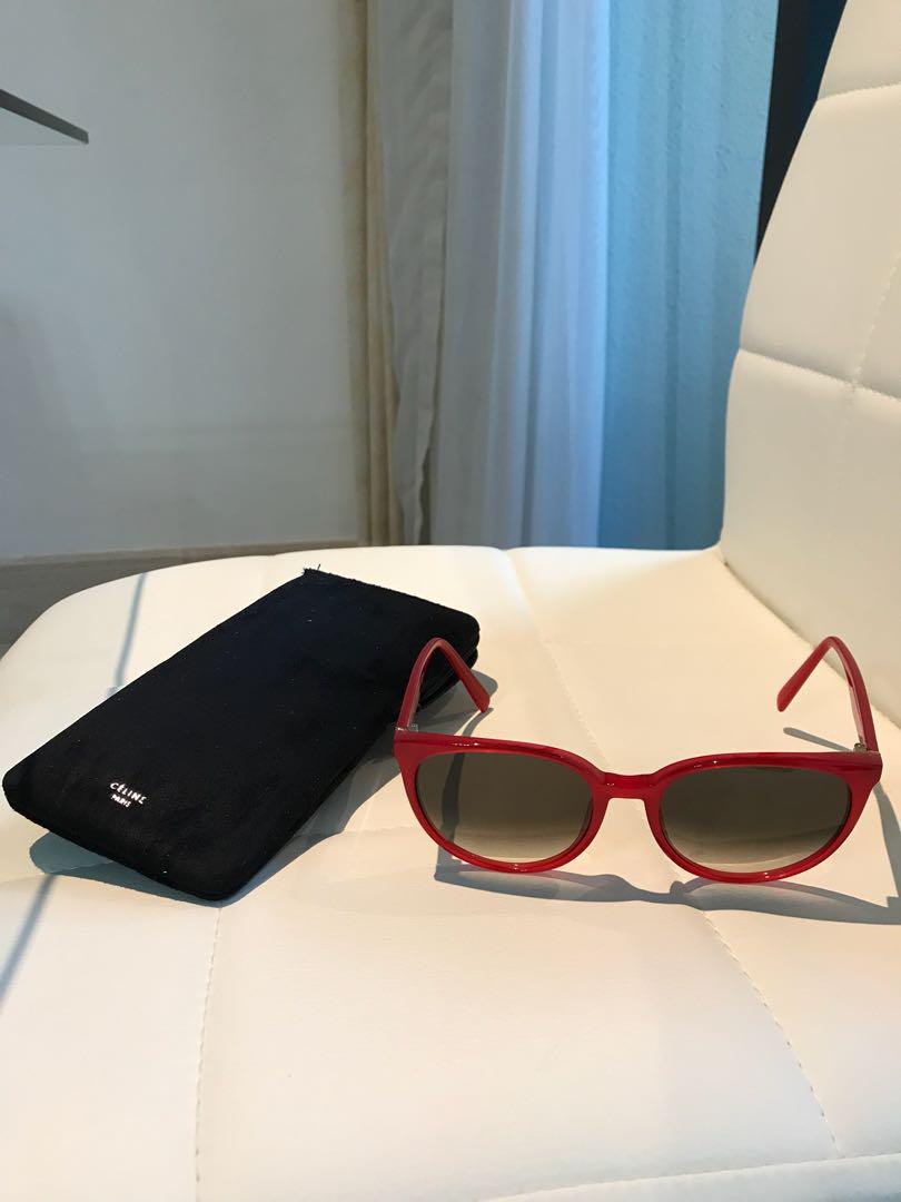 celine red cat eye sunglasses
