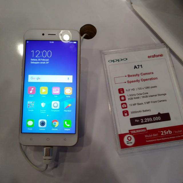 Cicilan Tanpa Kartu Kredit Hp Oppo A71 Serba Serbi Others Di Carousell Selain itu, hp ini juga sudah punya dua kamera belakang dan kapasitas baterai yang cukup besar. carousell