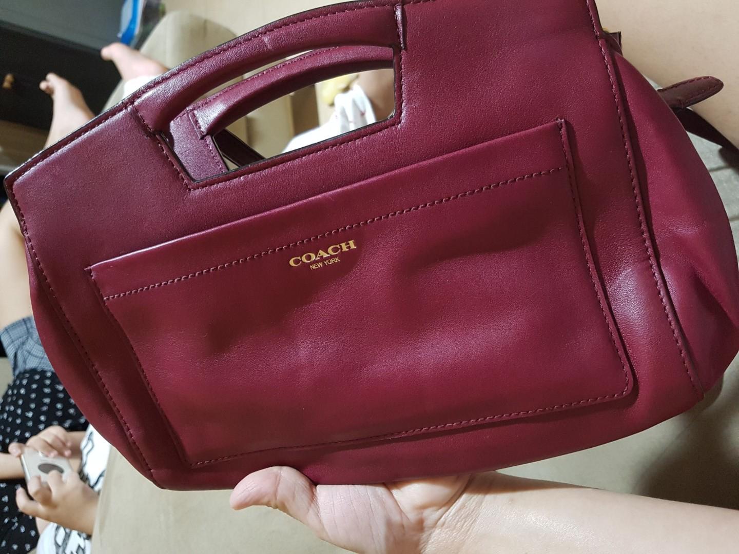 Coach Cherry Red Sling bag, Women's Fashion, Bags & Wallets, Crossbody