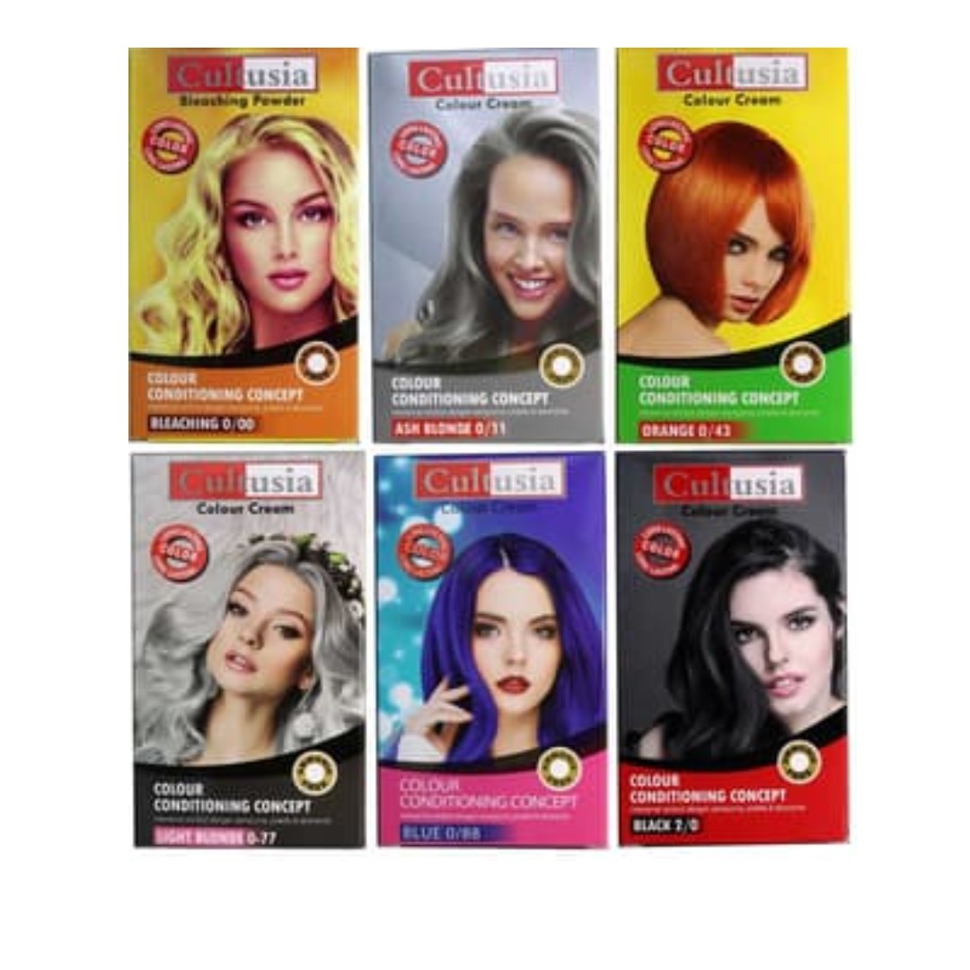 CULTUSIA Hair Color Colour Cream Pewarna Cat Rambut AMMONIA FREE