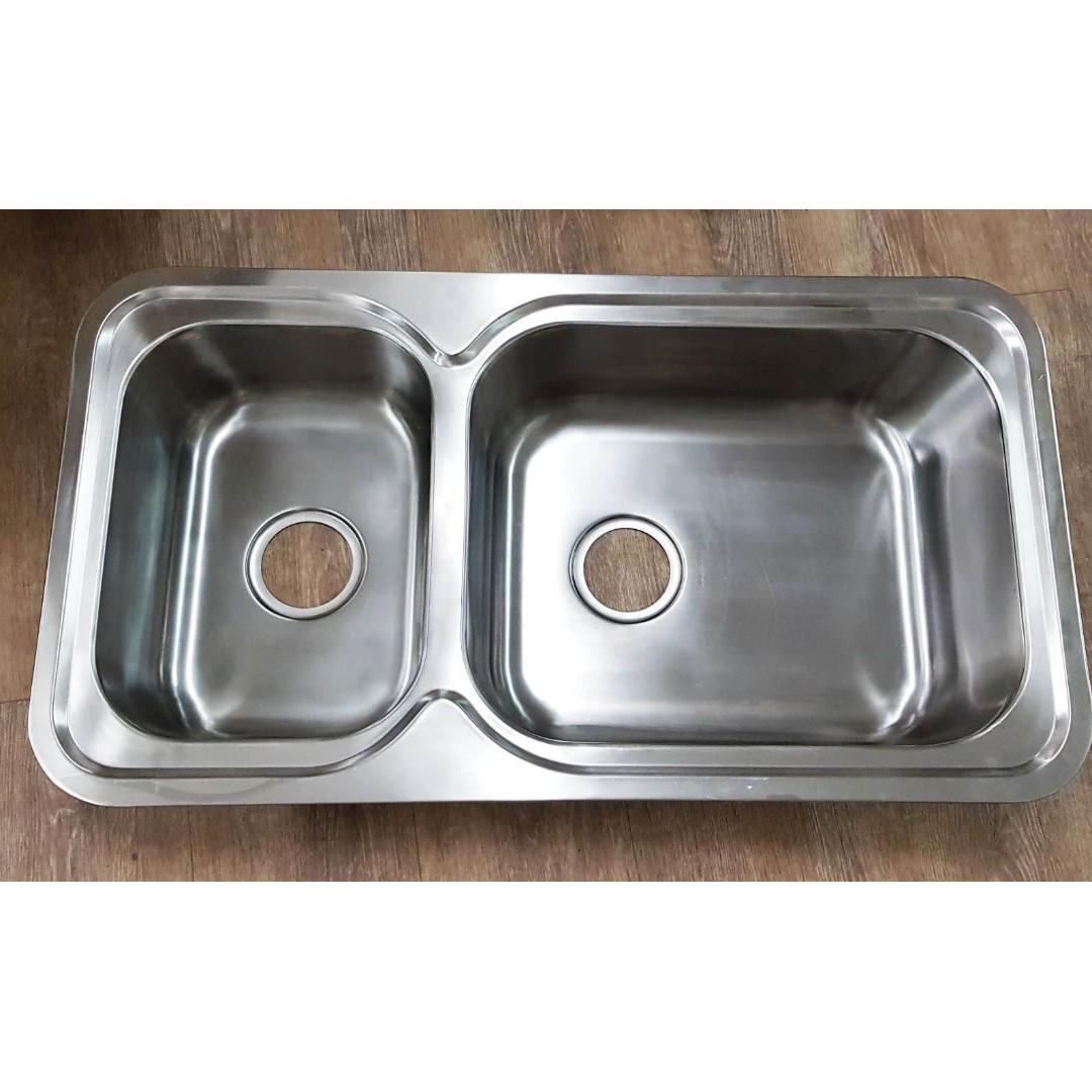 Double Bowl Kitchen Sink Home Appliances Kitchenware On Carousell