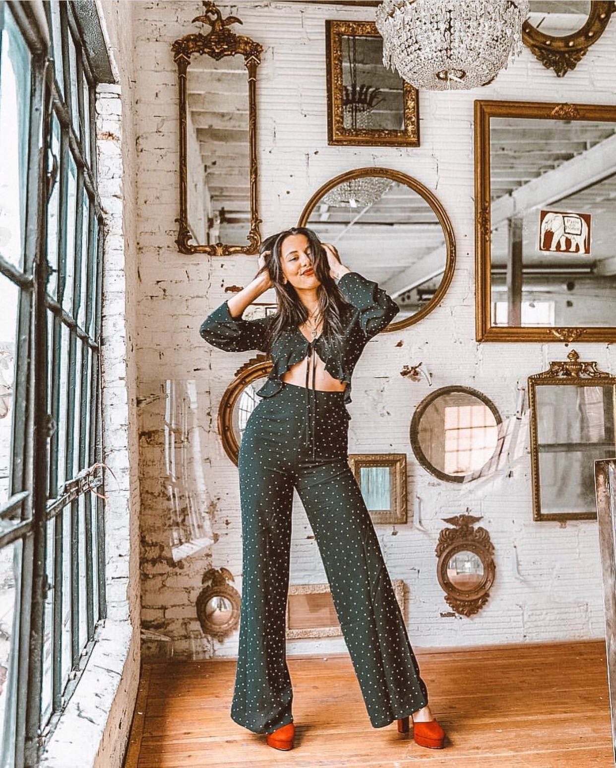 Polka dot jumpsuit forever 21 hot sale