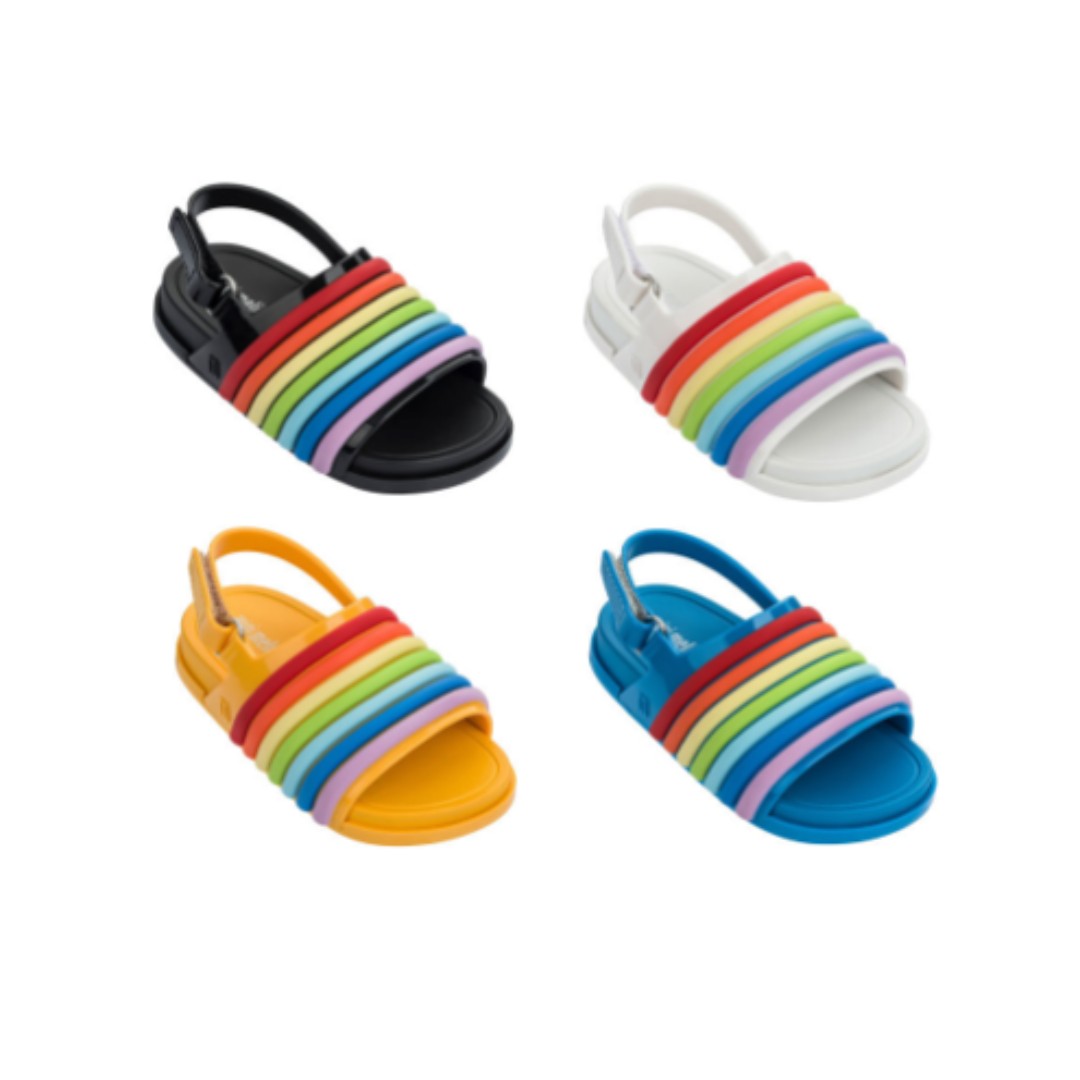 mini melissa beach slide sandal