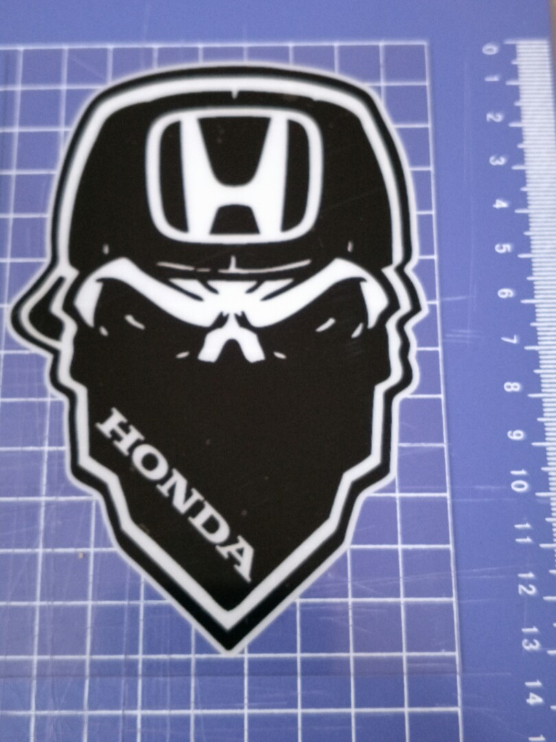 Sticker Honda Skull