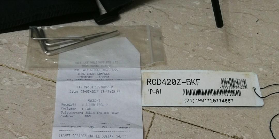 Ibanez (Limited Edition) RGD420Z, Hobbies & Toys, Music & Media