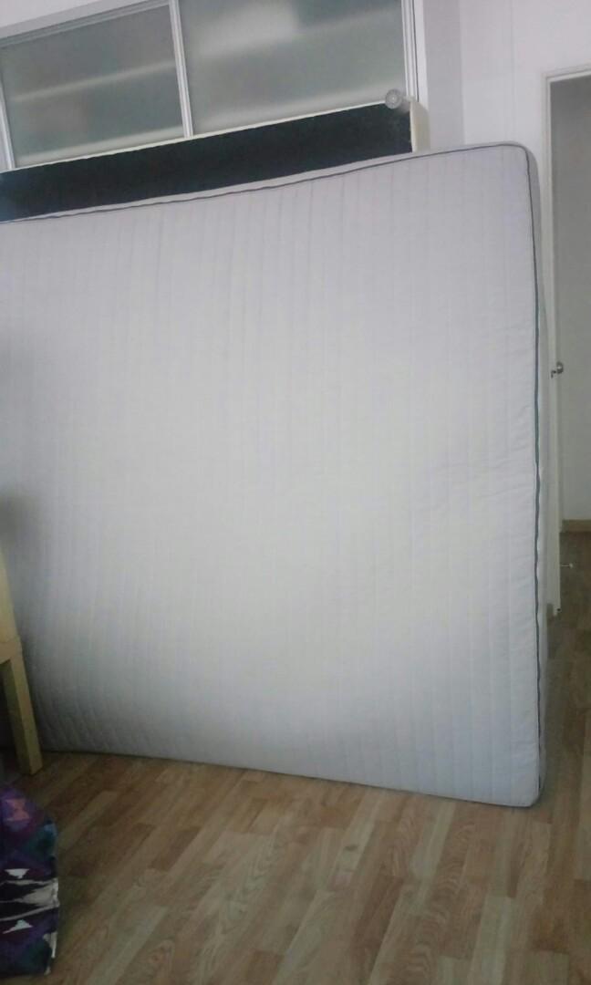 Urgent Sale Ikea King Size Mattress And Divan Furniture Beds