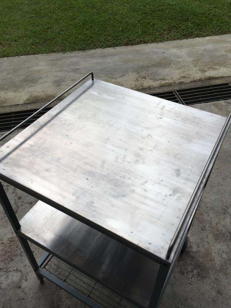 Ikea Stainless Steel Kitchen Trolley Udden Furniture Home Living Furniture Other Home Furniture On Carousell