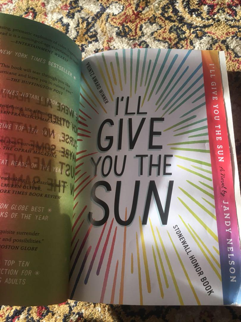 I Ll Give You The Sun By Jandy Nelson Hobbies Toys Books Magazines Religion Books On Carousell
