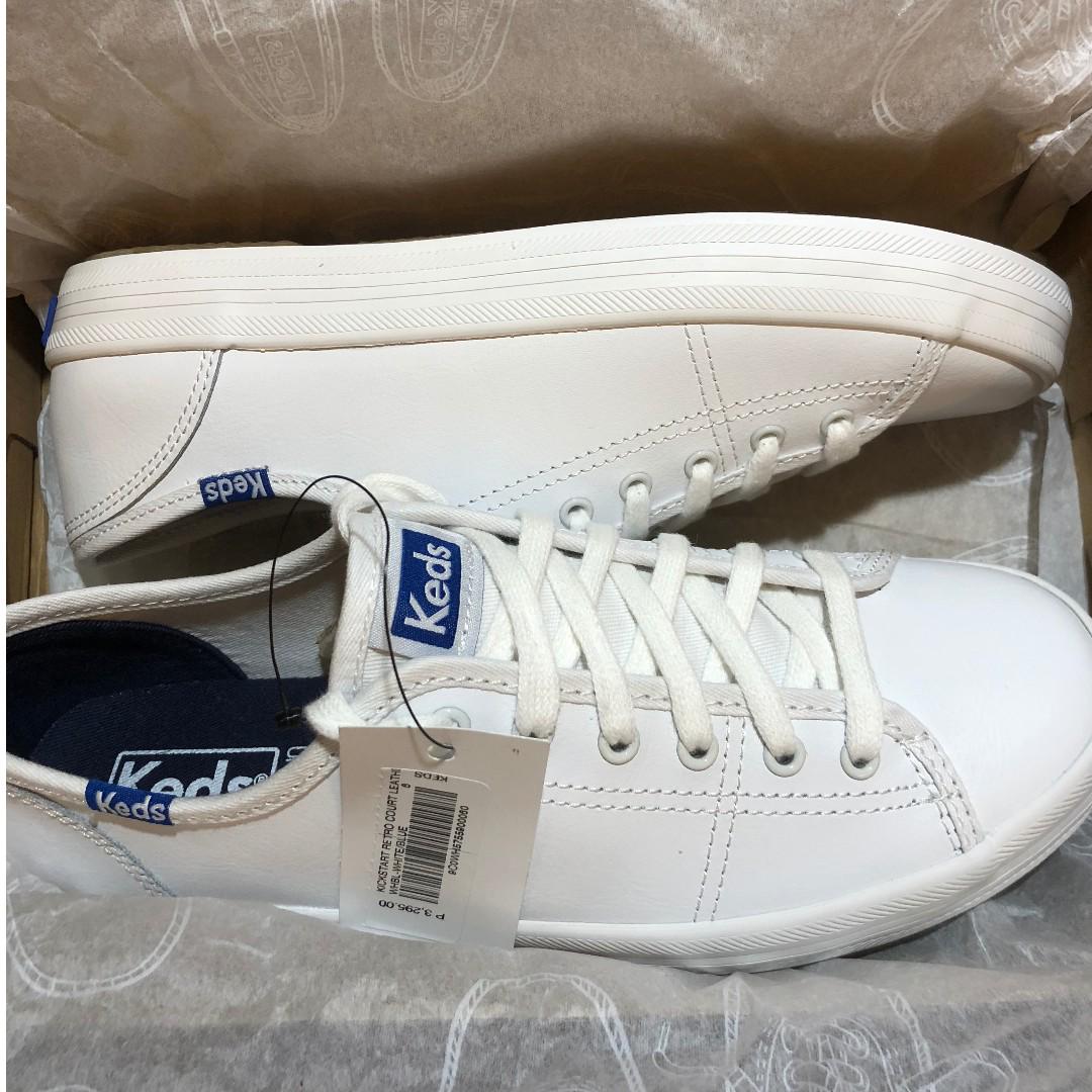 Keds kickstart retro court perf leather online
