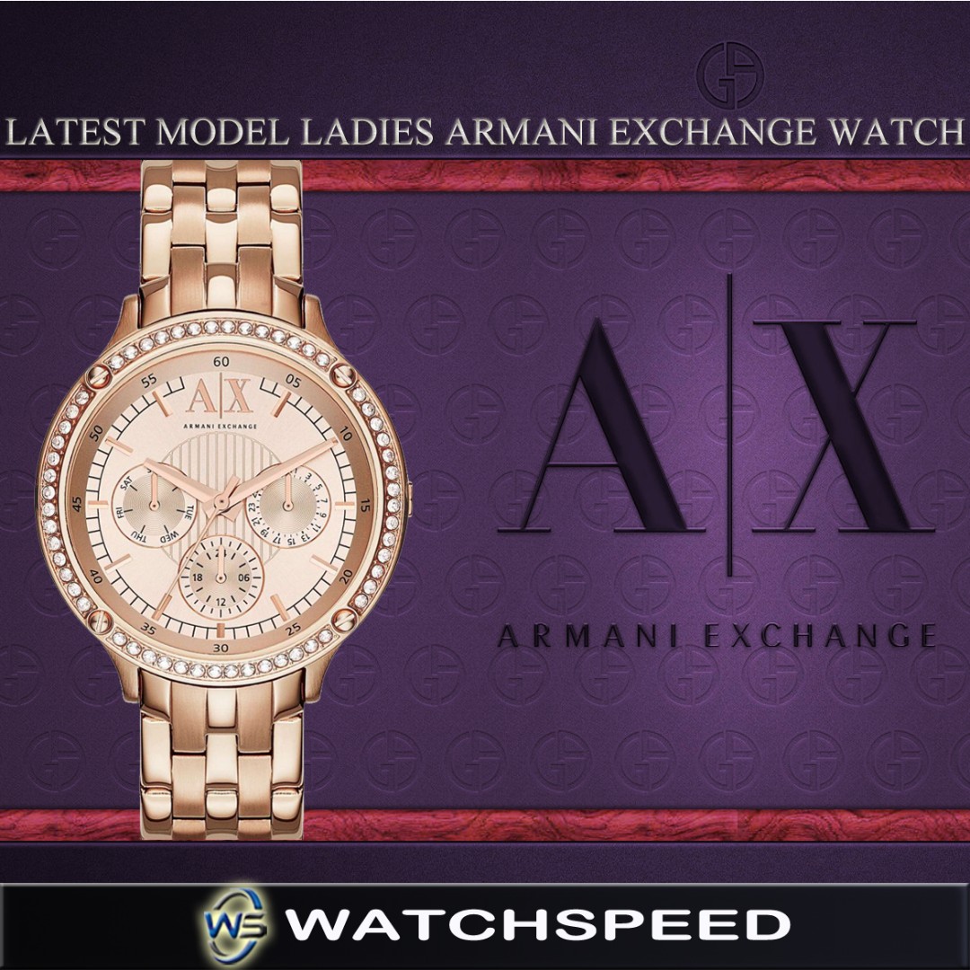 armani exchange ladies chronograph watch