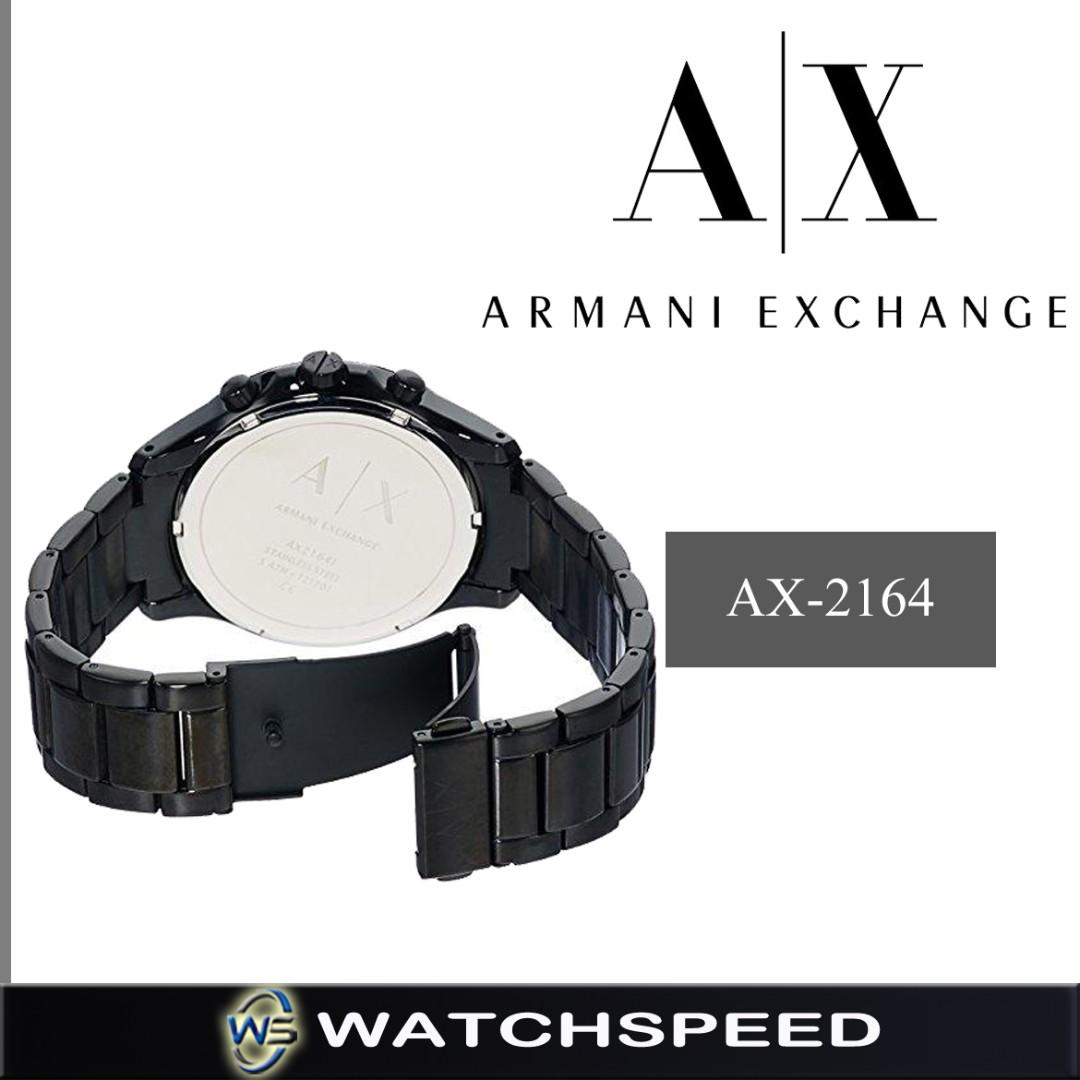 LATEST Armani Exchange Men s Chronograph Black Dial Men s Watch