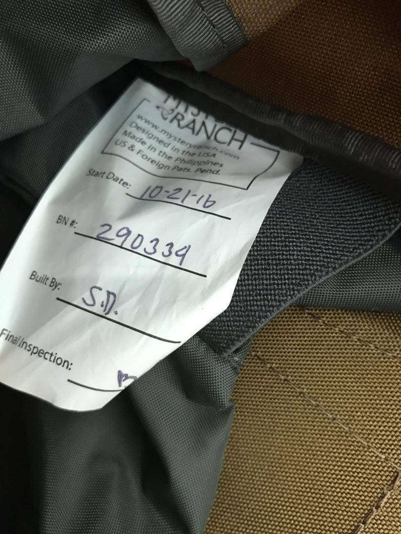 Mystery Ranch Ex Street Fighter Coyote Men s Fashion Bags
