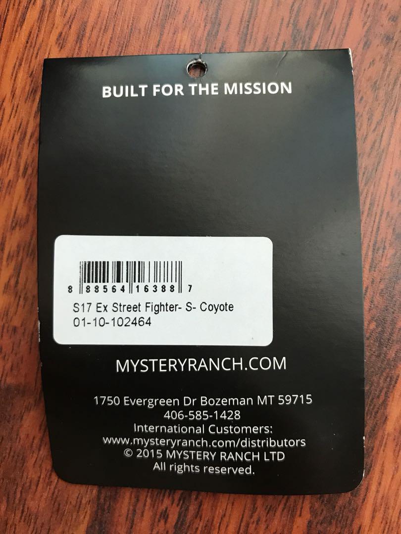 Mystery ranch ex street fighter clearance