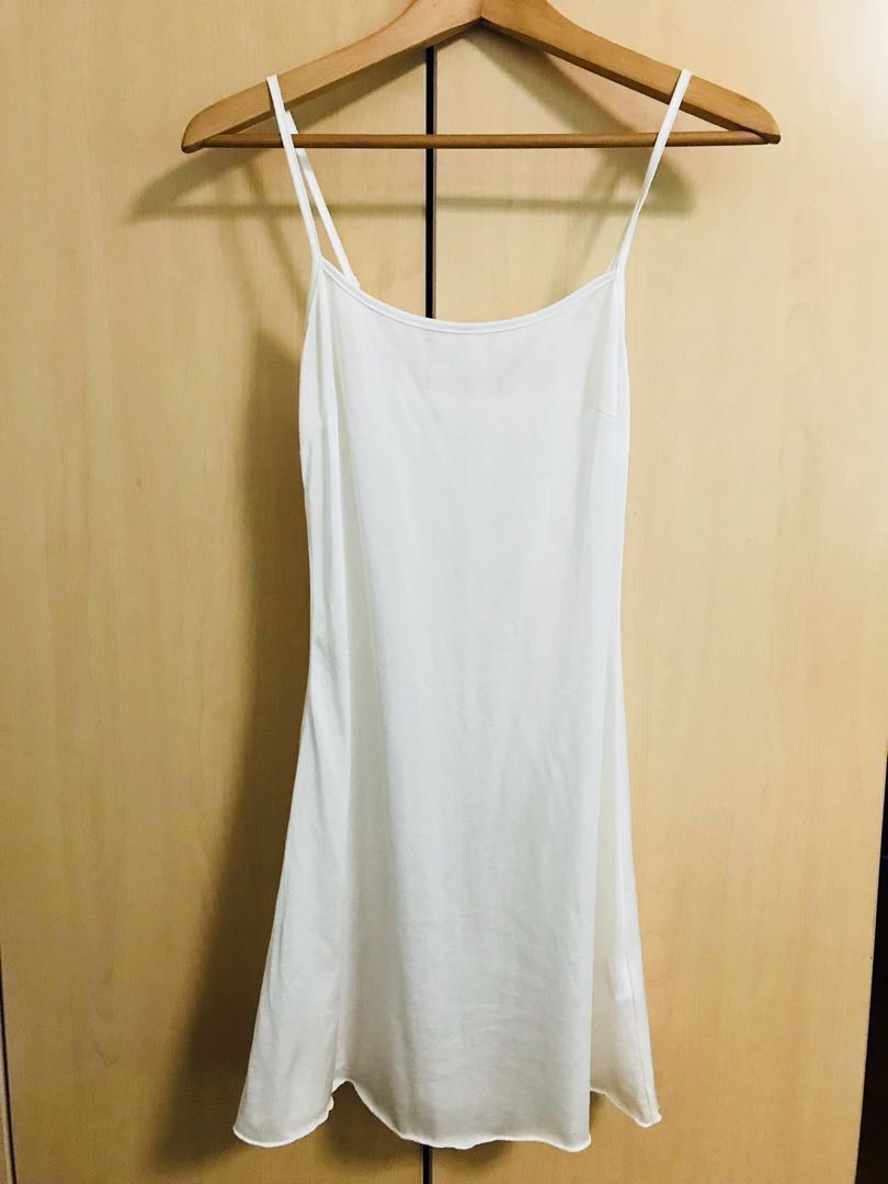 NEW Little White Dress spaghetti top dress innerwear bedroom wear underwear  sexy lingerie pajamas, Women's Fashion, Tops, Sleeveless on Carousell