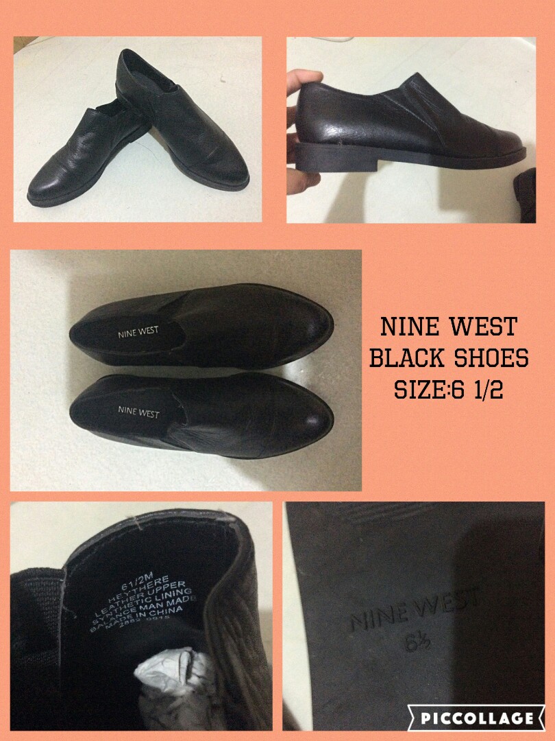 nine west black shoes
