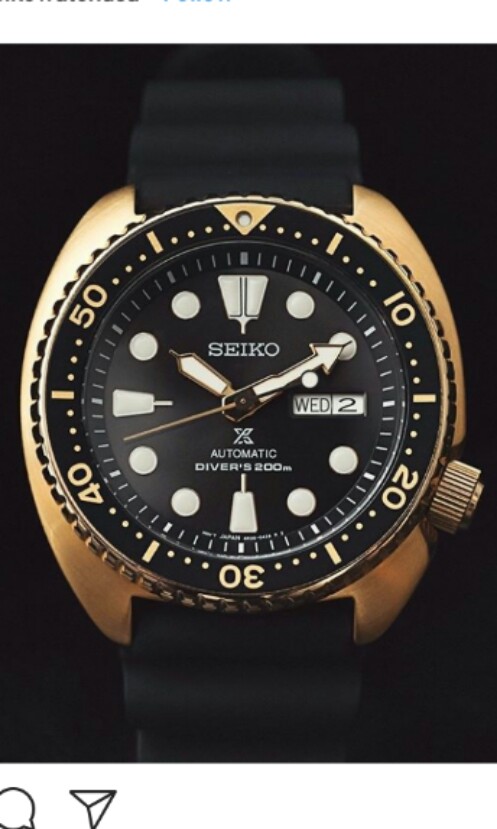 Seiko srpc44k1 gold turtle reissue Men s Fashion Watches