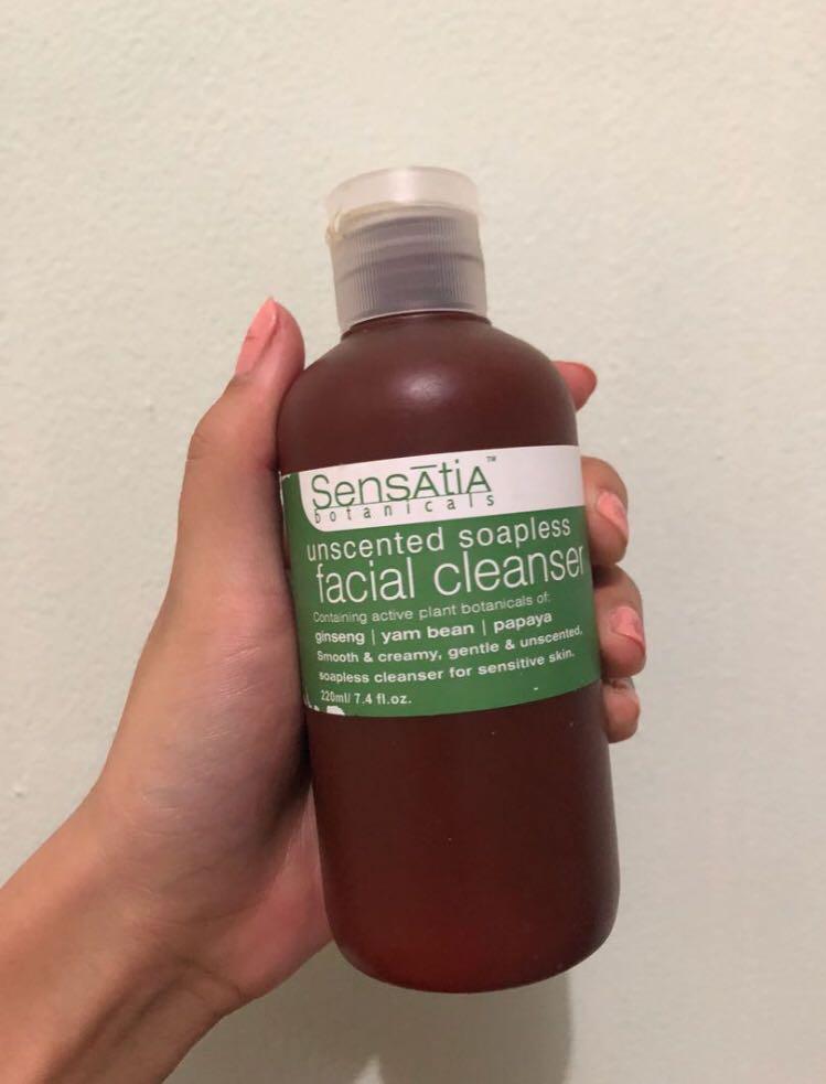 sensatia botanicals unscented soapless facial cleanser
