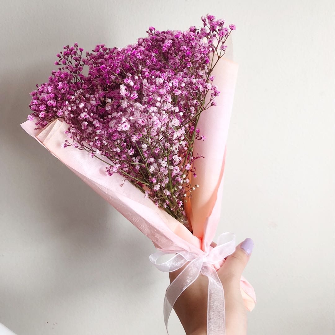 Small Baby Breath Bouquet Gardening Flowers Bouquets On Carousell