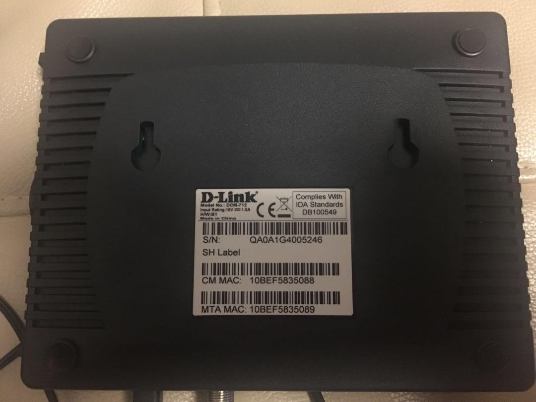 Starhub D-Link DCM-712 Modem, Computers & Tech, Parts & Accessories ...
